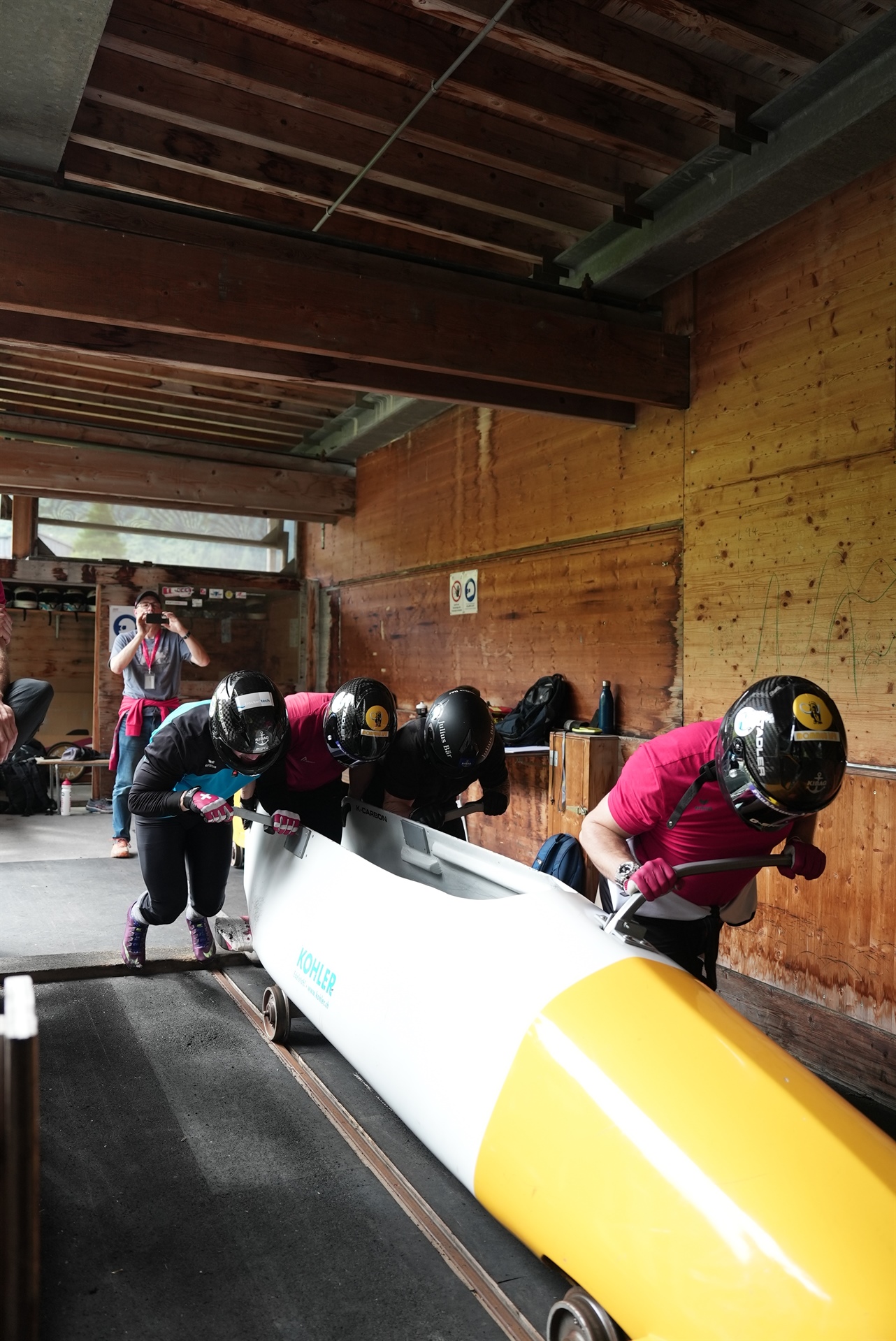 Trainingslager des Schweizer Bob und Skeletonkaders