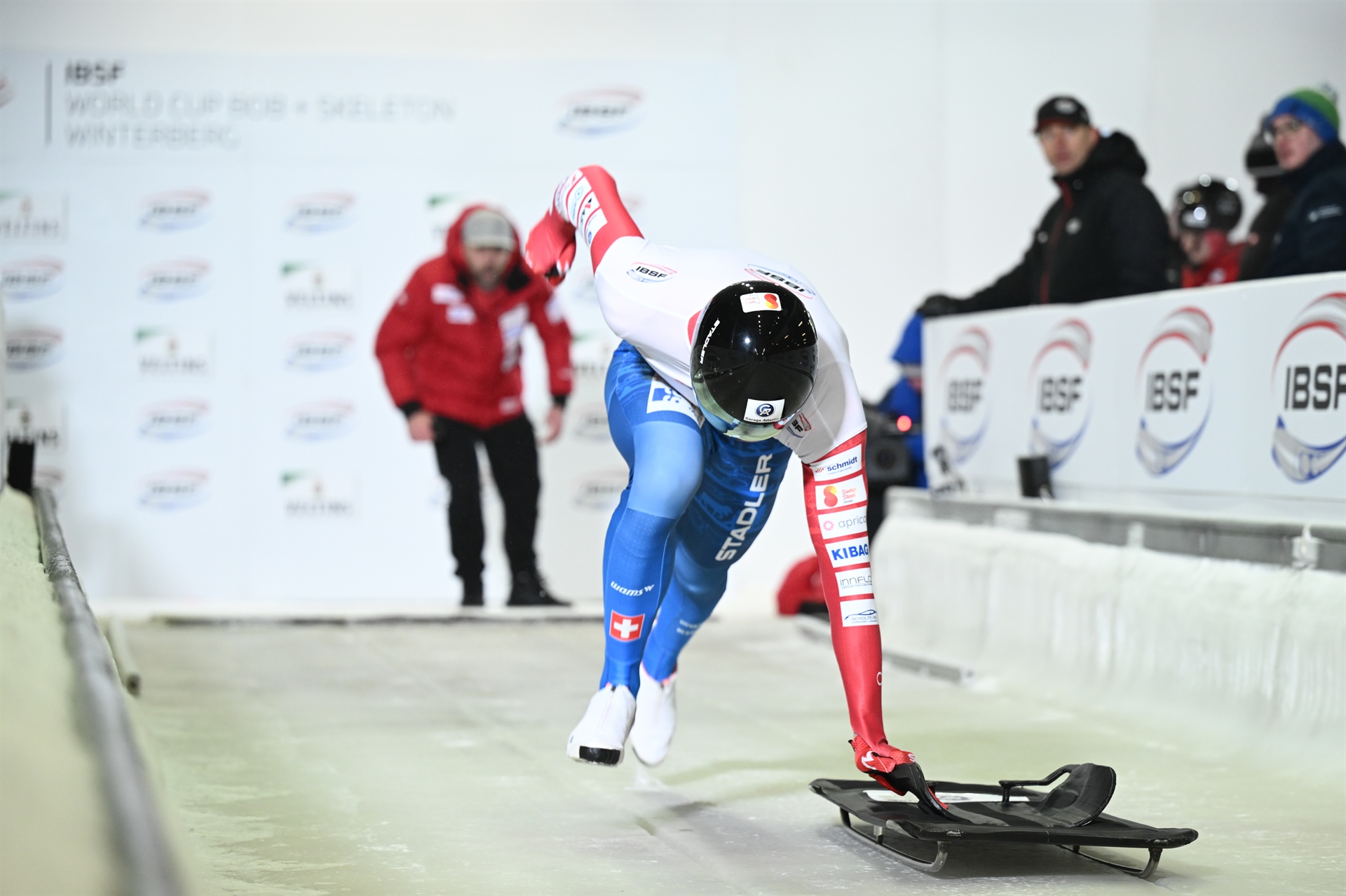 Schwieriger Renntag für die Schweizer Skeleton Athleten und Athletinnen in Winterberg