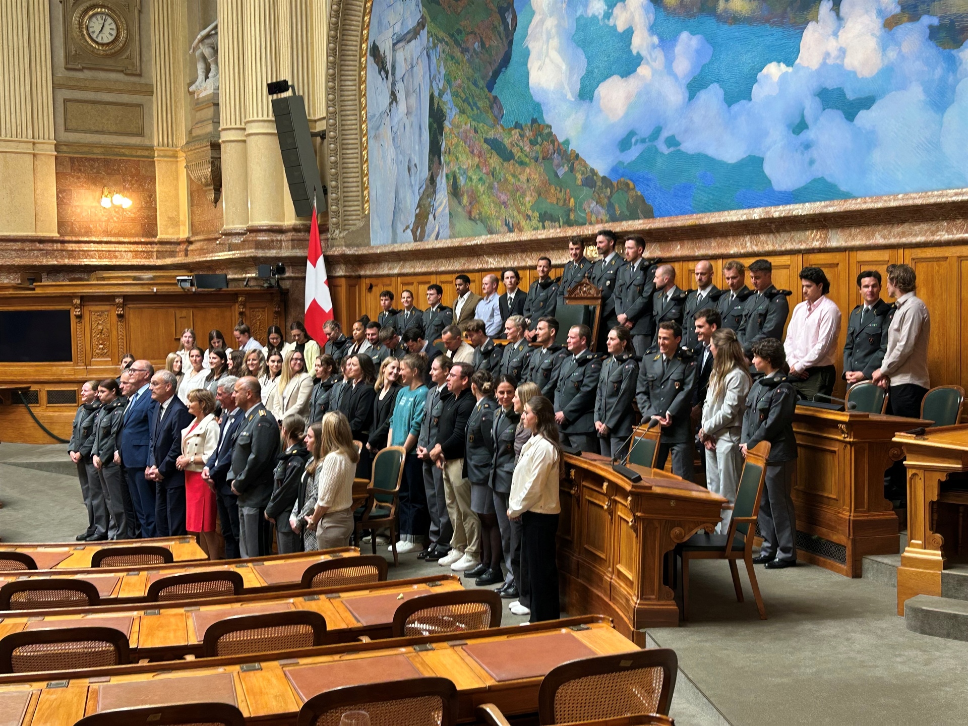Swiss Sliding Athletinnen und Athleten im Bundeshaus geehrt