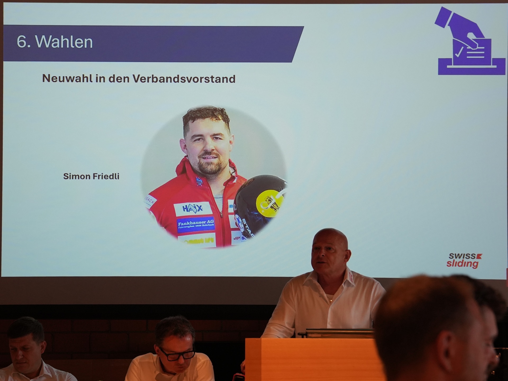 Simon Friedli neu im Vorstand von Swiss Sliding